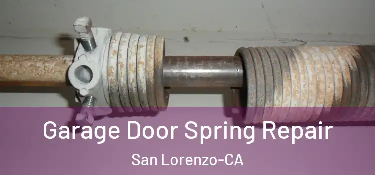  Garage Door Spring Repair San Lorenzo-CA